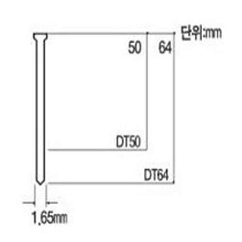 CT64RN 목재용타카핀 (DT38 ~ DT64)